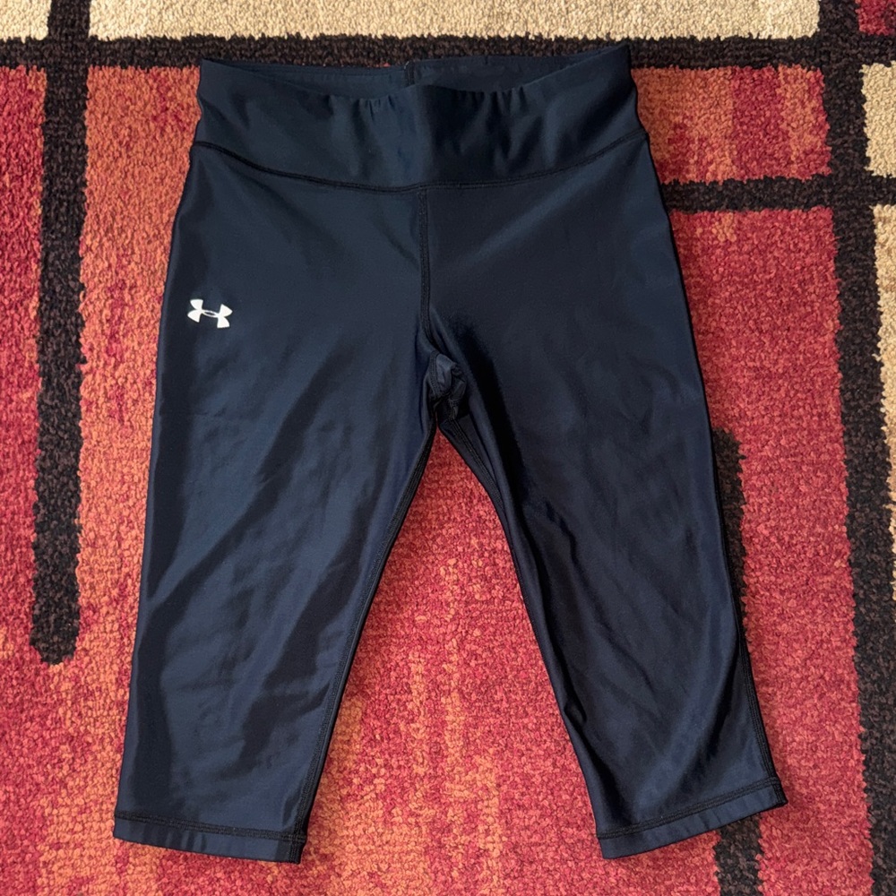 Womens Under Armour HeatGear compression capri‎ leggings